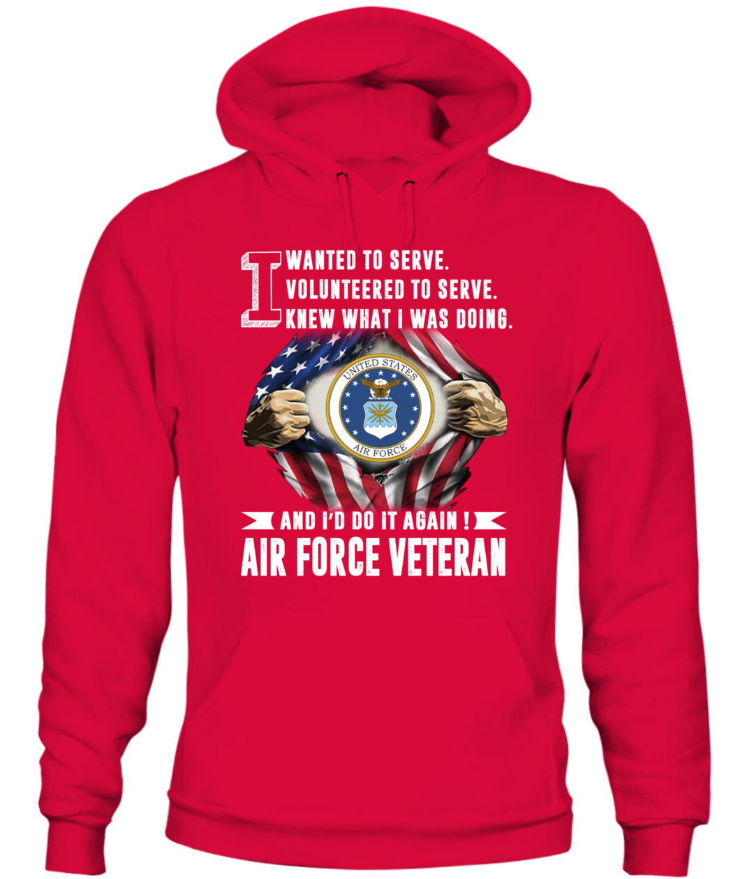 I am an Air Force veteran Front version