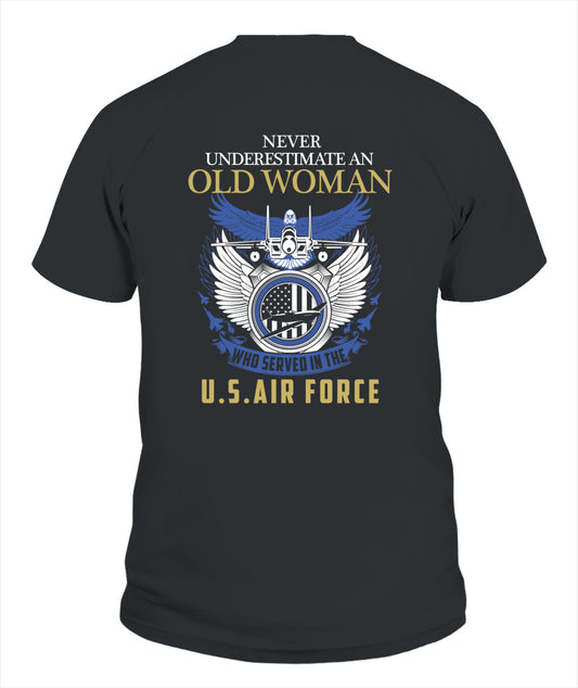 Air Force Veteran-Old woman