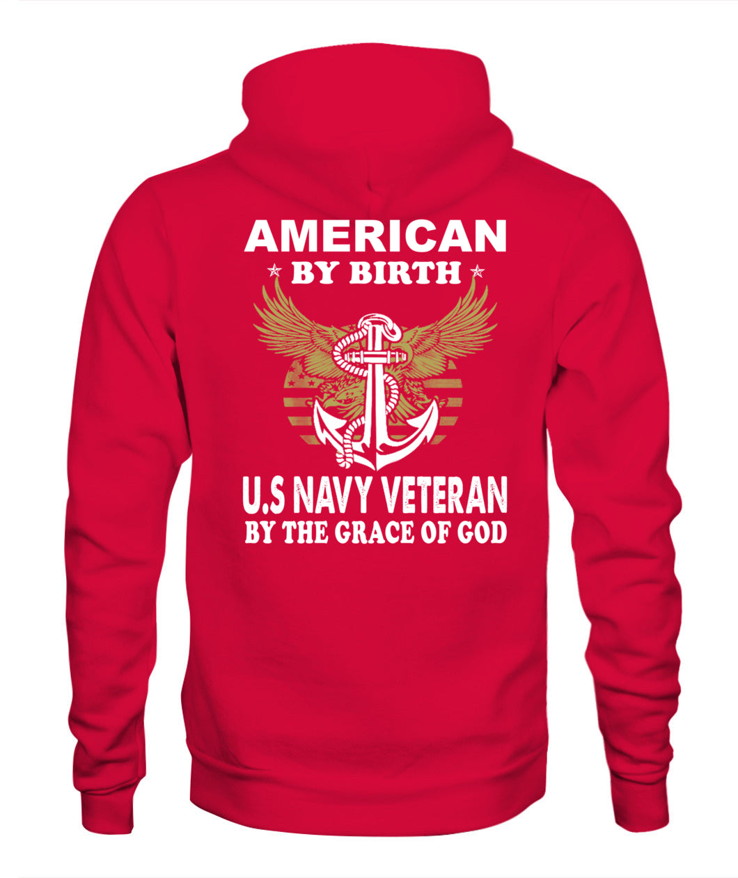 Navy veteran by the grace of God back T-shirt