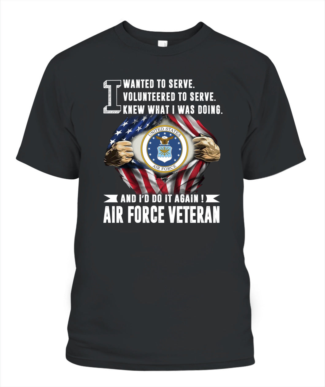 I am an Air Force veteran Front version