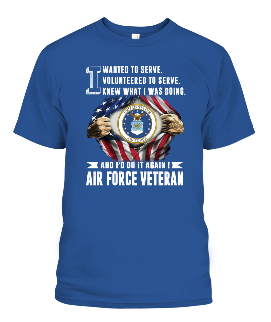 I am an Air Force veteran Front version