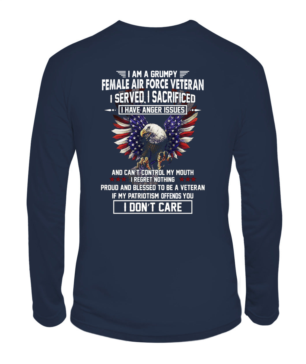 I am grumpy female air force veteran