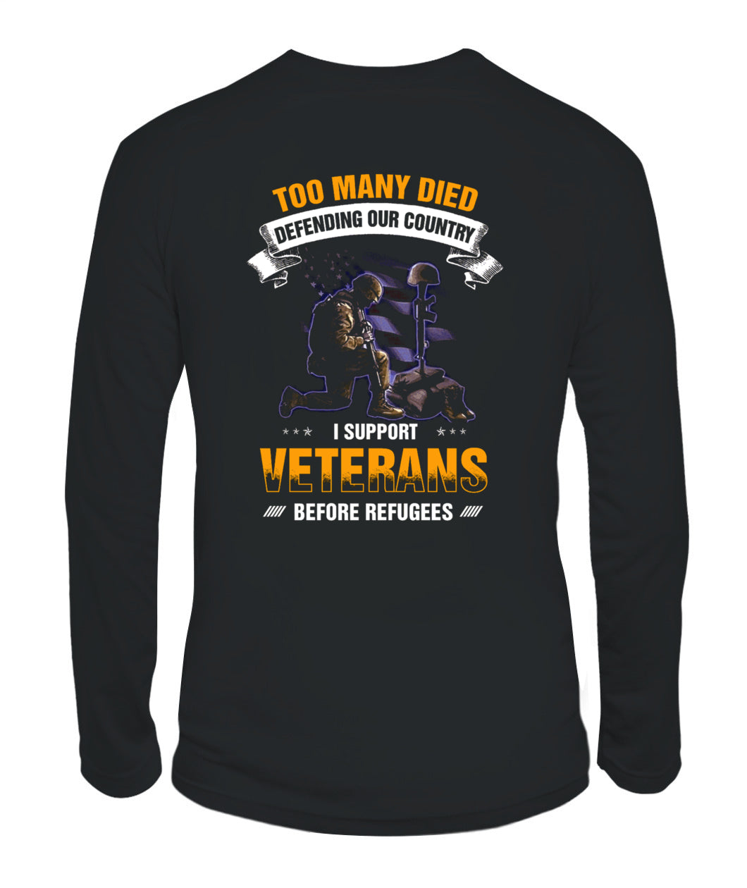 I support veterans before refufees