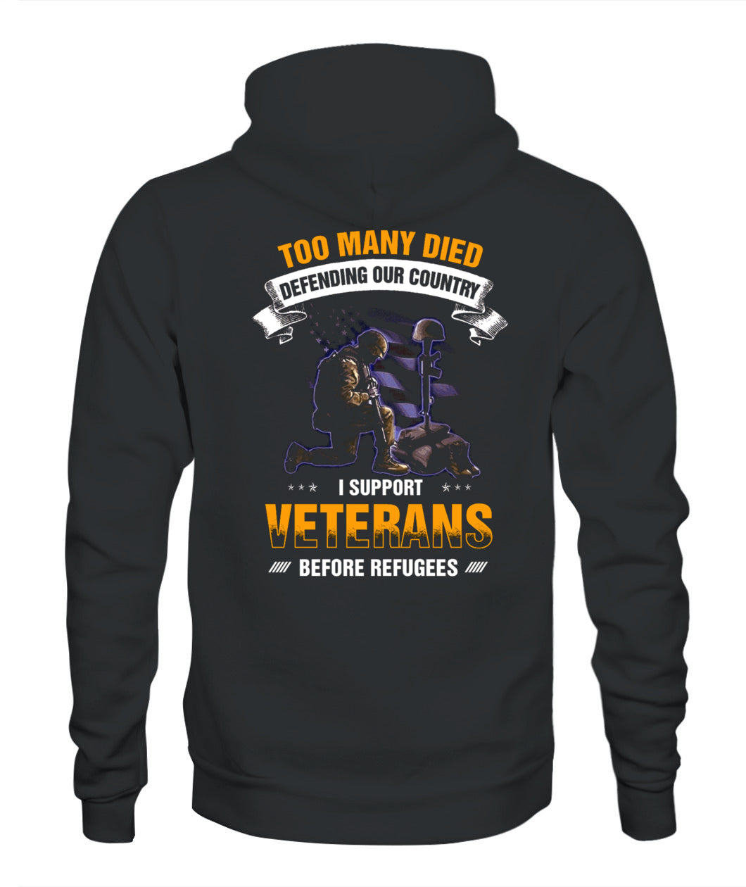 I support veterans before refufees