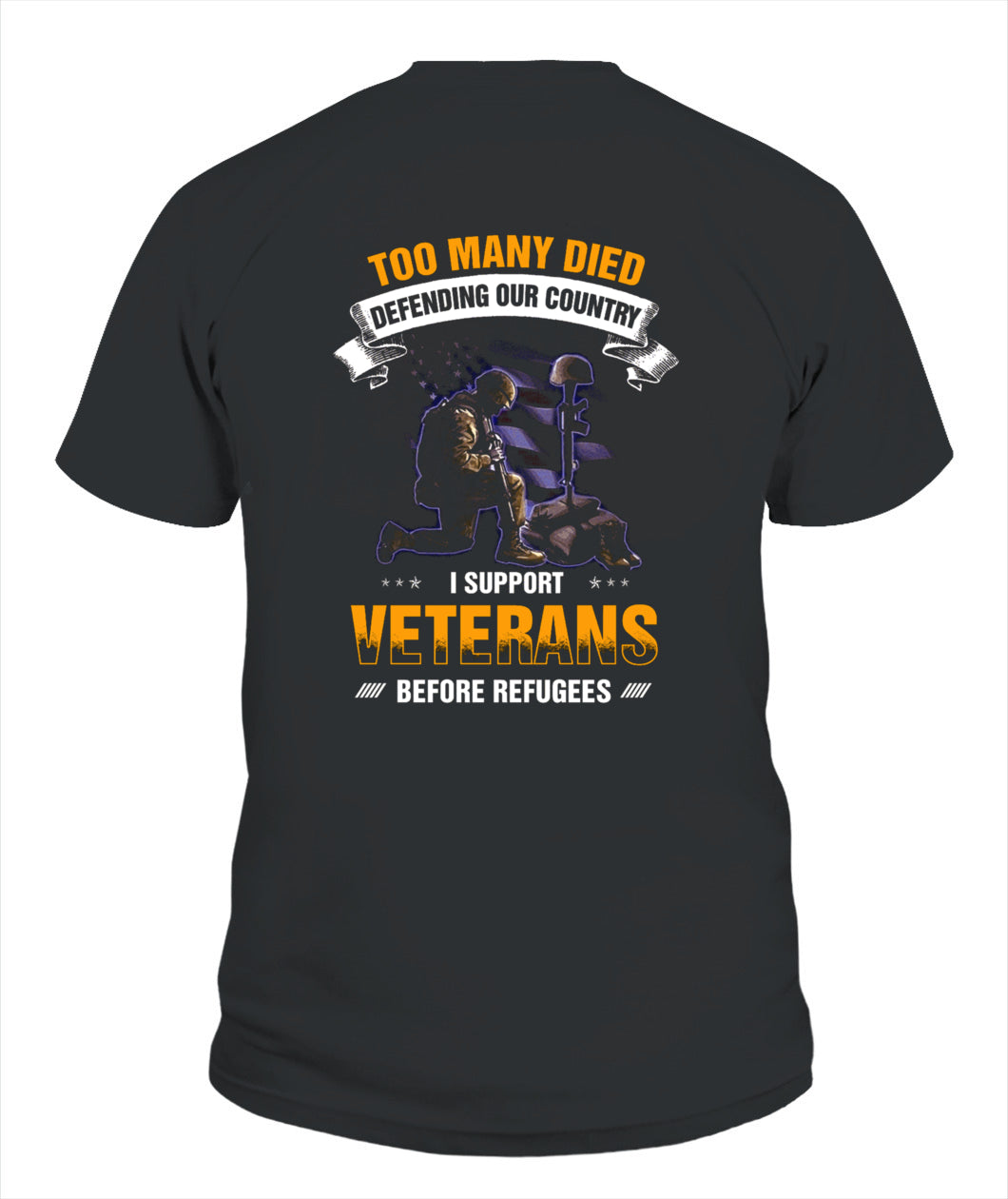 I support veterans before refufees